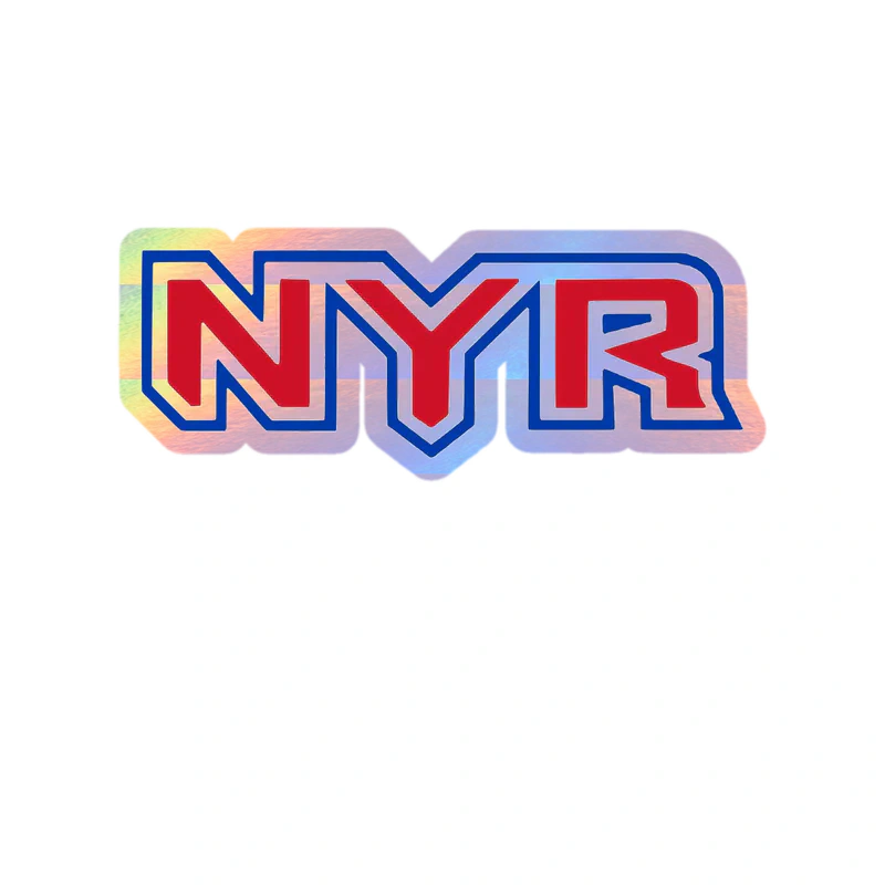 New York Rangers - NYR - Holographic Vinyl Sticker - Custom Size
