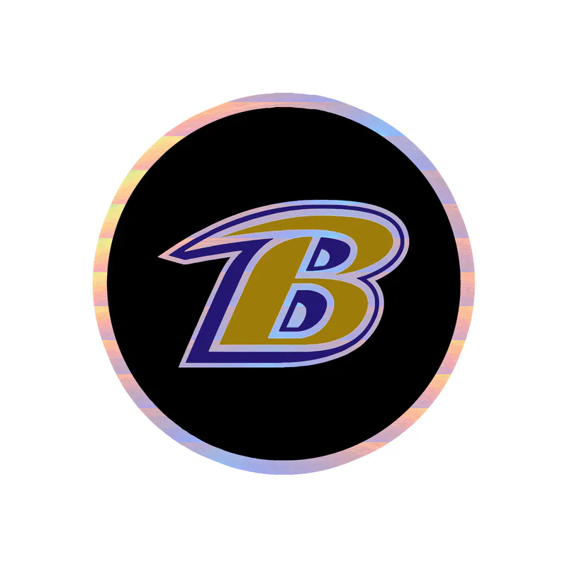 Baltimore Ravens - Image 3 - Holographic Vinyl Sticker - Custom Size