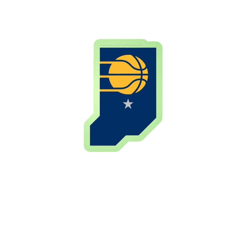 Indiana Pacers - Image 3 - Glow in the Dark Vinyl Sticker - Custom Size