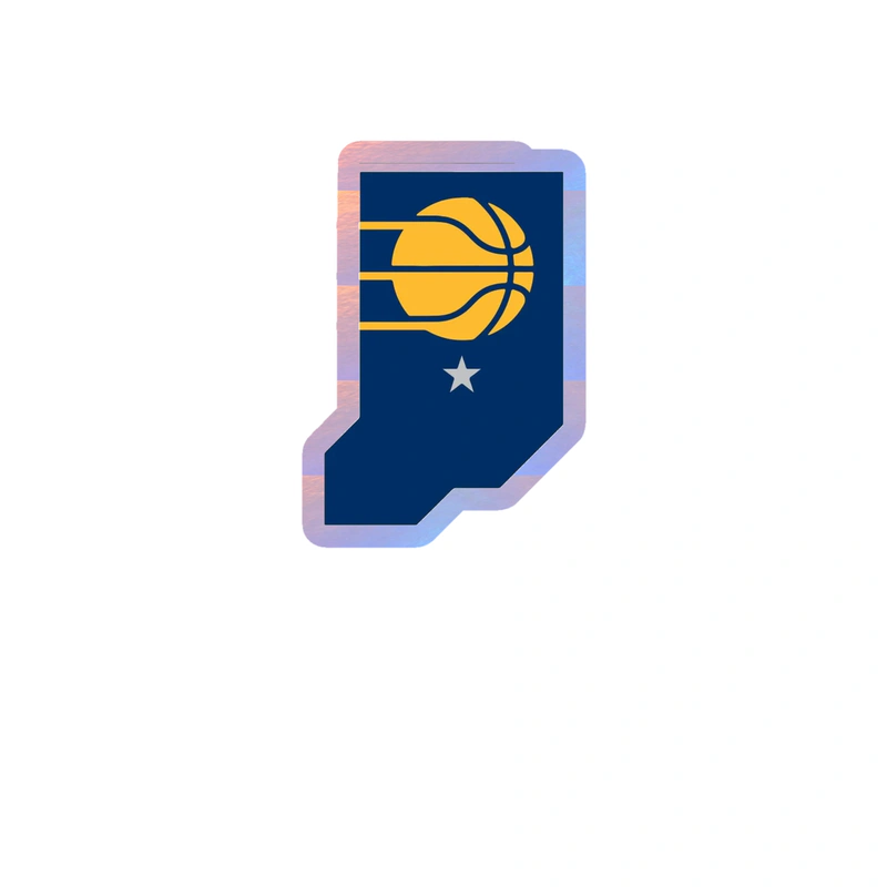 Indiana Pacers - Image 3 - Holographic Vinyl Sticker - Custom Size