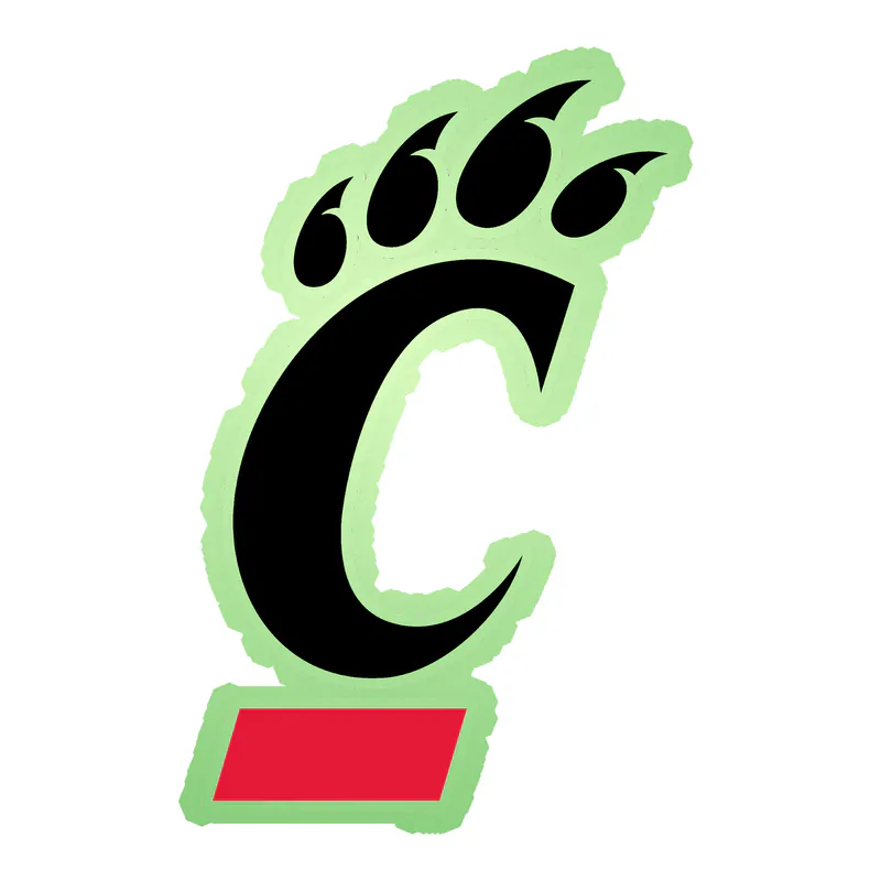 Cincinnati Bearcats - Image 1 - Glow in the Dark Vinyl Decal - Custom Size