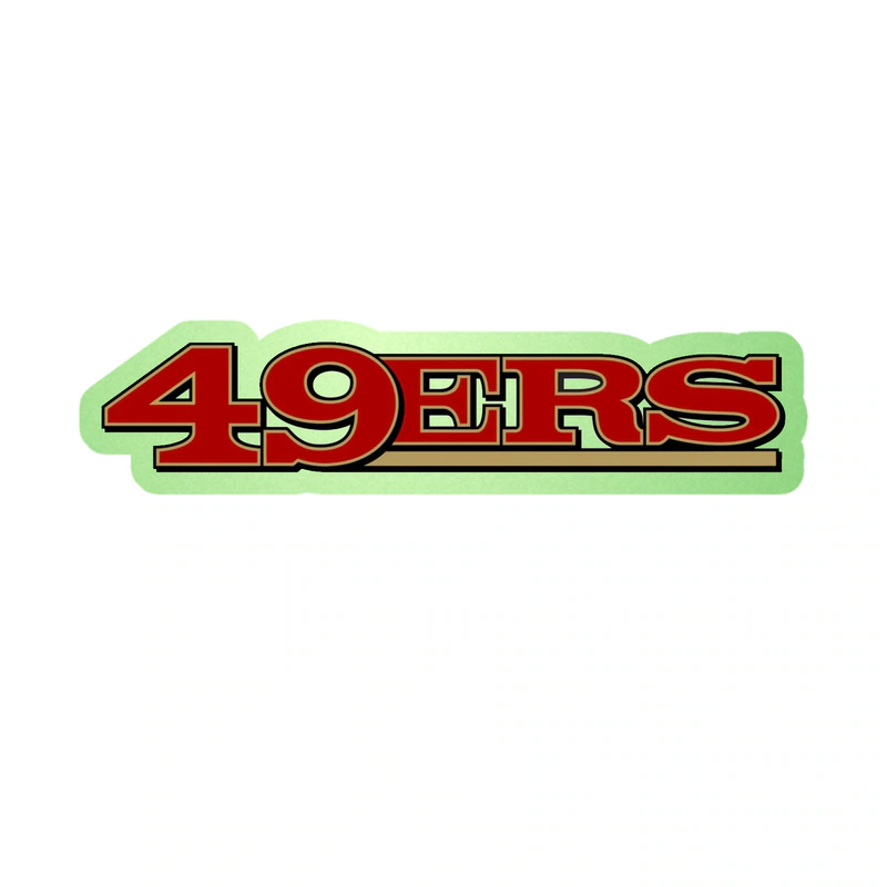 San Francisco 49ers - Image 4 - Glow in the Dark Vinyl Sticker - Custom Size