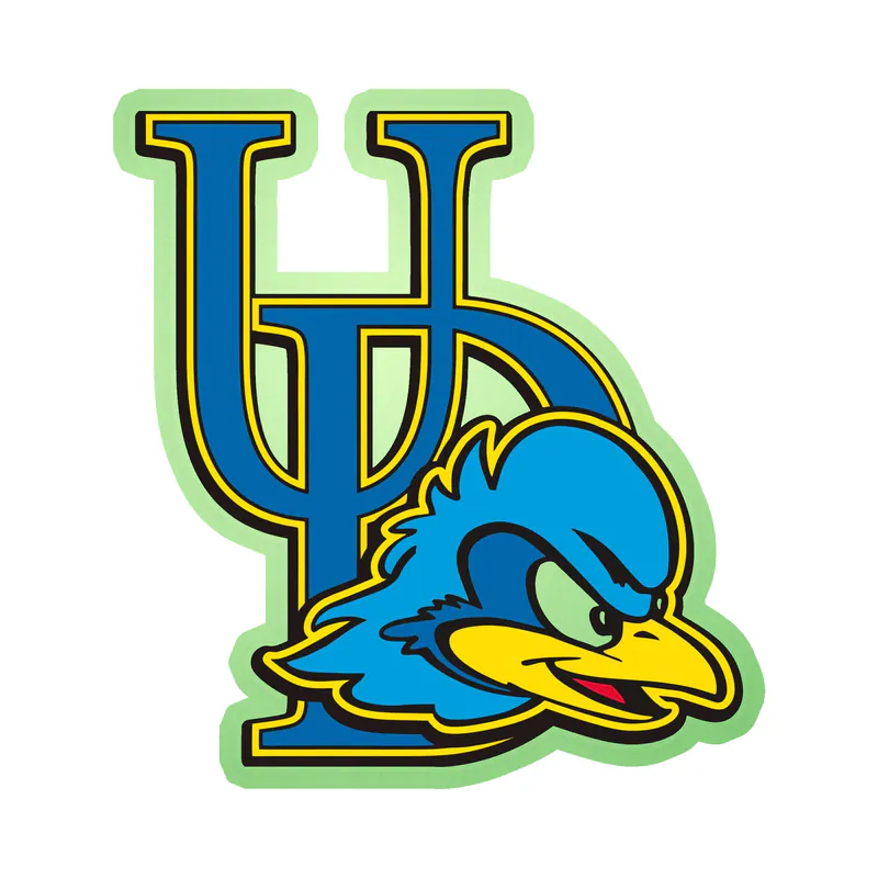 Delaware Blue Hens - Image 2 - Glow in the Dark Vinyl Decal - Custom Size