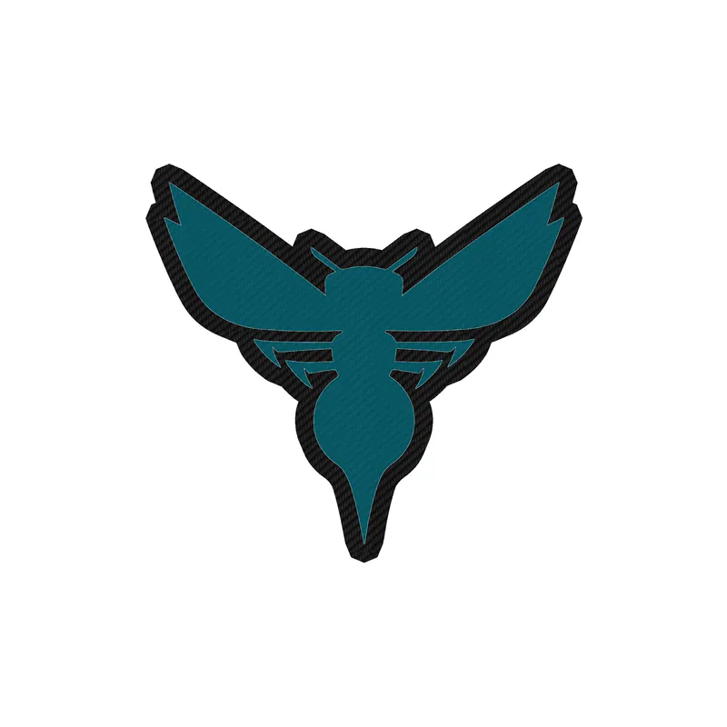 Charlotte hornets - Image 1 - Carbon Fiber Vinyl Sticker - Custom Size