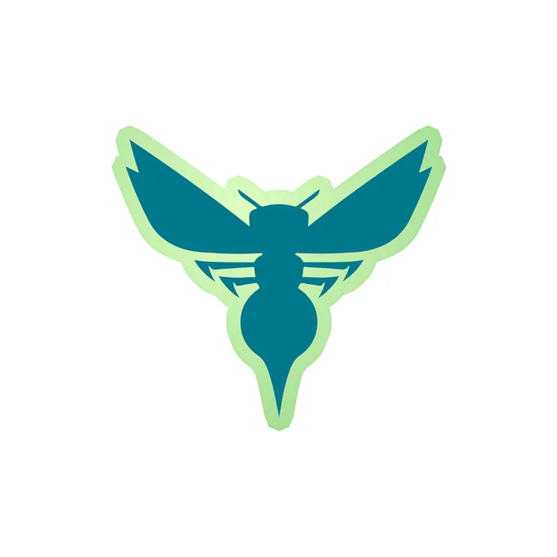 Charlotte hornets - Image 1 - Glow in the Dark Vinyl Sticker - Custom Size