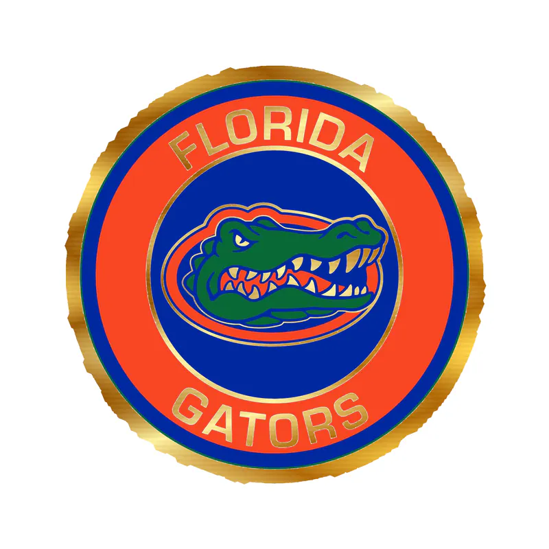 Florida Gators - Image 4 - Gold Chrome Vinyl Decal - Custom Size