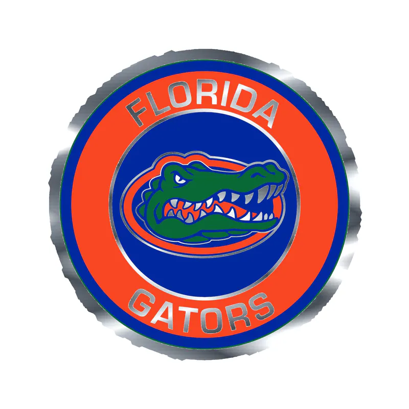 Florida Gators - Image 4 - Silver Chrome Vinyl Decal - Custom Size