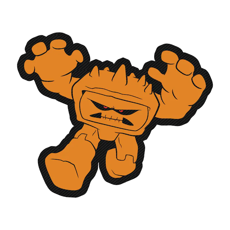 Toy Story Chunk Carbon Fiber Vinyl Sticker - Custom Size