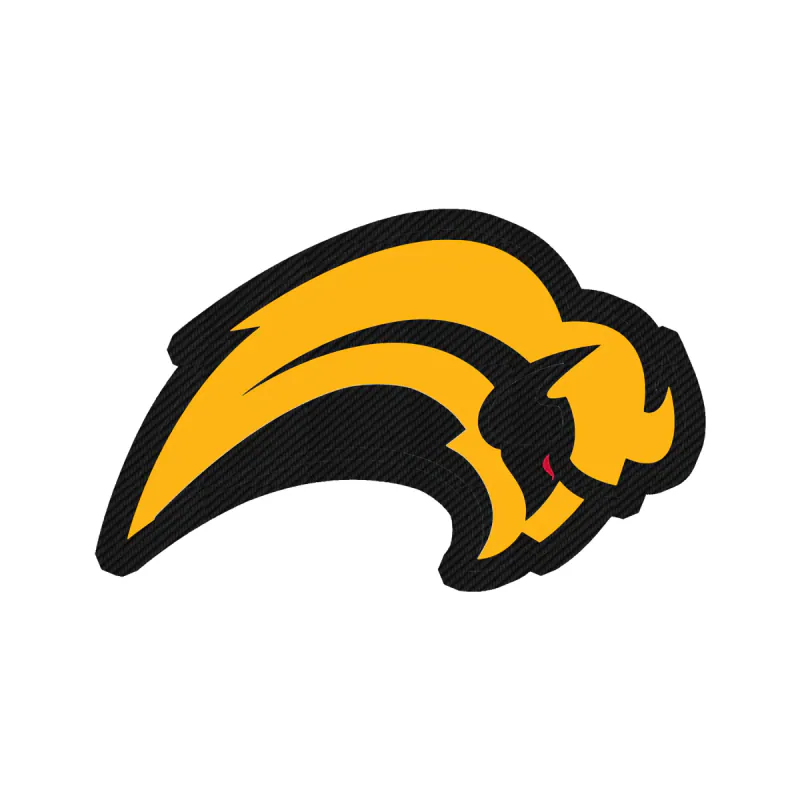 Buffalo Sabres - Yellow Buffalo - Carbon Fiber Vinyl Sticker - Custom Size