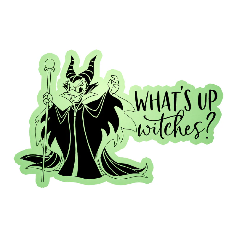 Daisy Duck Glow in the Dark Vinyl Sticker - Custom Size
