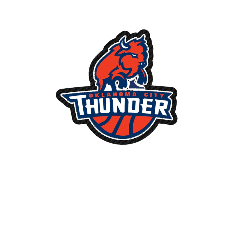 Oklahoma City Thunder - Image 9 - Carbon Fiber Vinyl Sticker - Custom Size