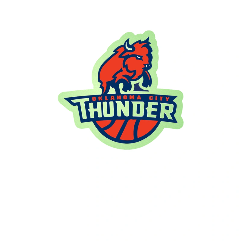 Oklahoma City Thunder - Image 9 - Glow in the Dark Vinyl Sticker - Custom Size