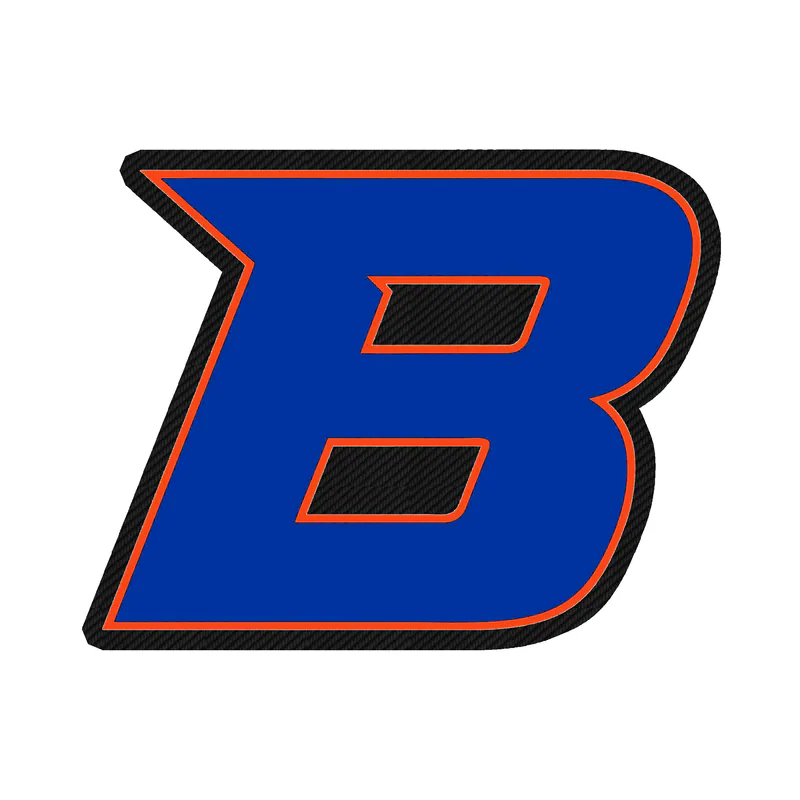 Boise State Broncos - Image 1 - Carbon Fiber Vinyl Decal - Custom Size
