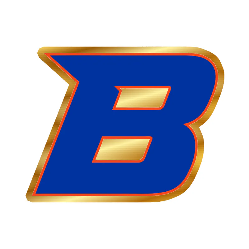 Boise State Broncos - Image 1 - Gold Chrome Vinyl Decal - Custom Size