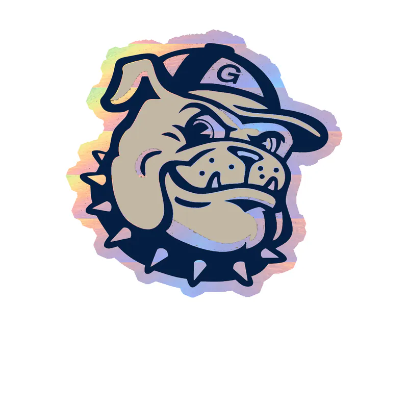 Georgetown University Hoyas - Image 1 - Holographic Vinyl Decal - Custom Size