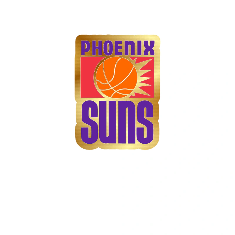 Phoenix Suns - Image 7 - Gold Chrome Vinyl Sticker - Custom Size