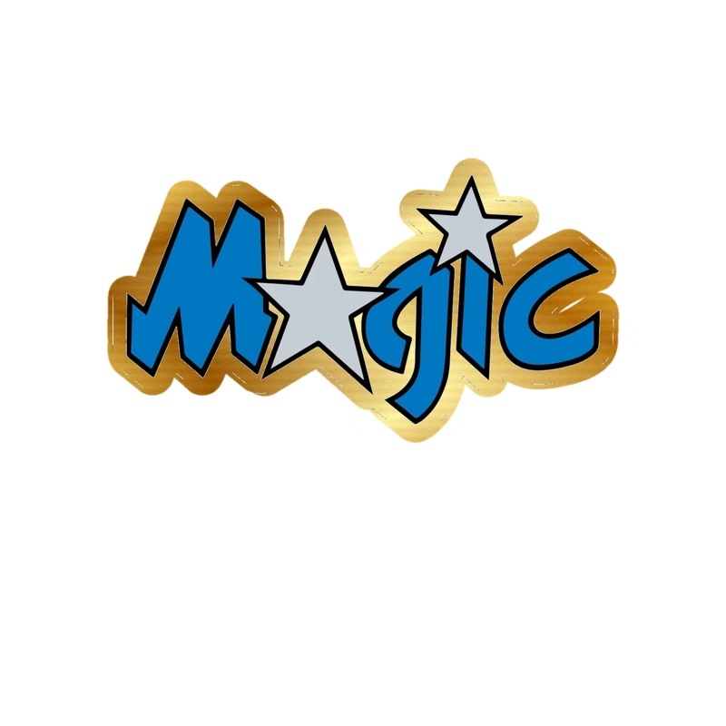 Orlando Magic - Image 6 - Gold Chrome Vinyl Sticker - Custom Size