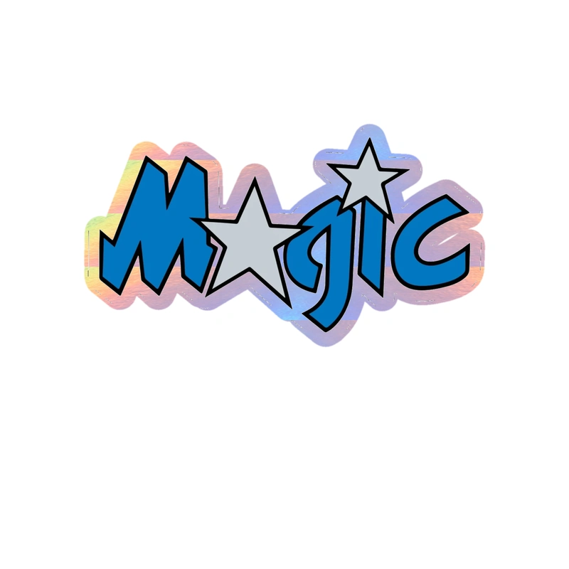 Orlando Magic - Image 6 - Holographic Vinyl Sticker - Custom Size