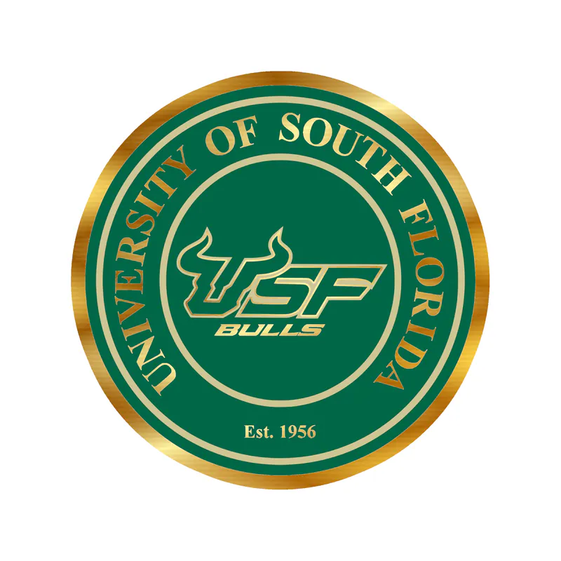 USF Bulls - Image 4 - Gold Chrome Vinyl Decal - Custom Size