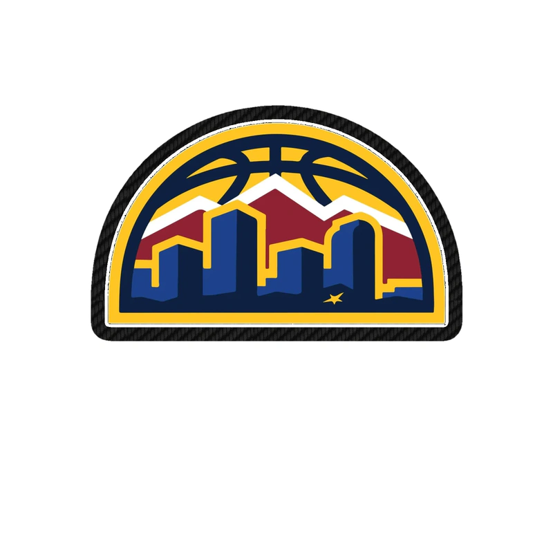 Denver Nuggets - Image 6 - Carbon Fiber Vinyl Sticker - Custom Size