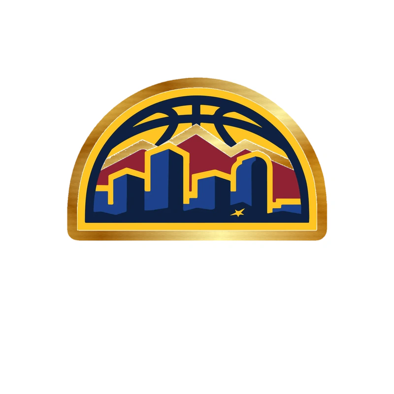 Denver Nuggets - Image 6 - Gold Chrome Vinyl Sticker - Custom Size