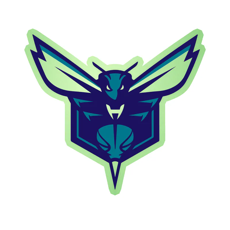 Charlotte hornets - Image 2 - Glow in the Dark Vinyl Sticker - Custom Size
