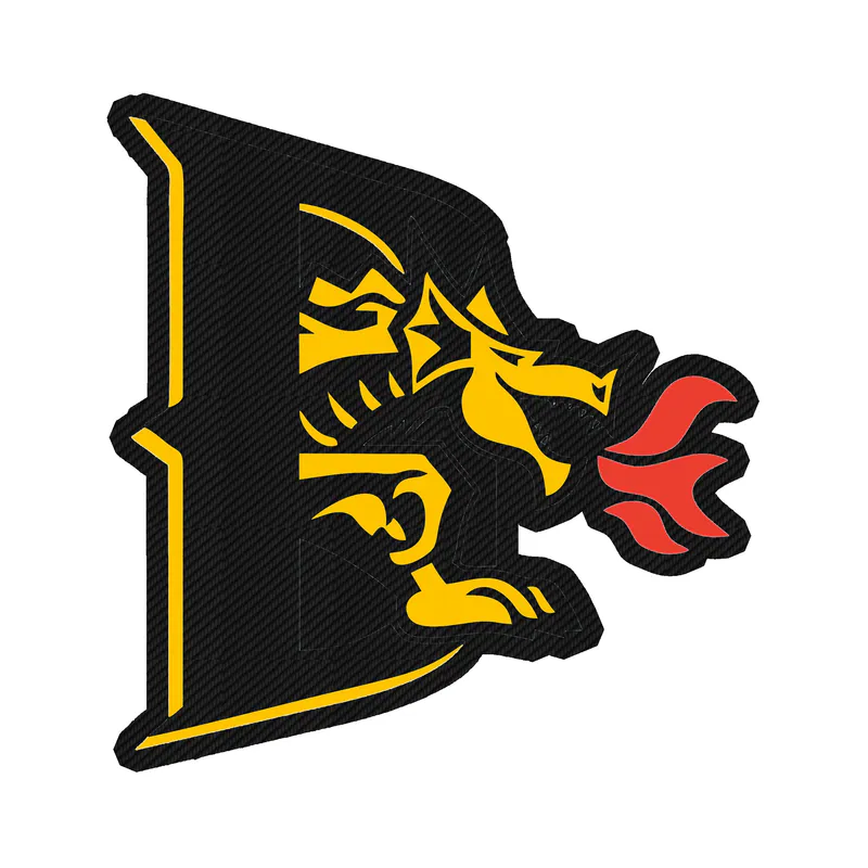 Drexel Dragons - Image 2 - Carbon Fiber Vinyl Decal - Custom Size