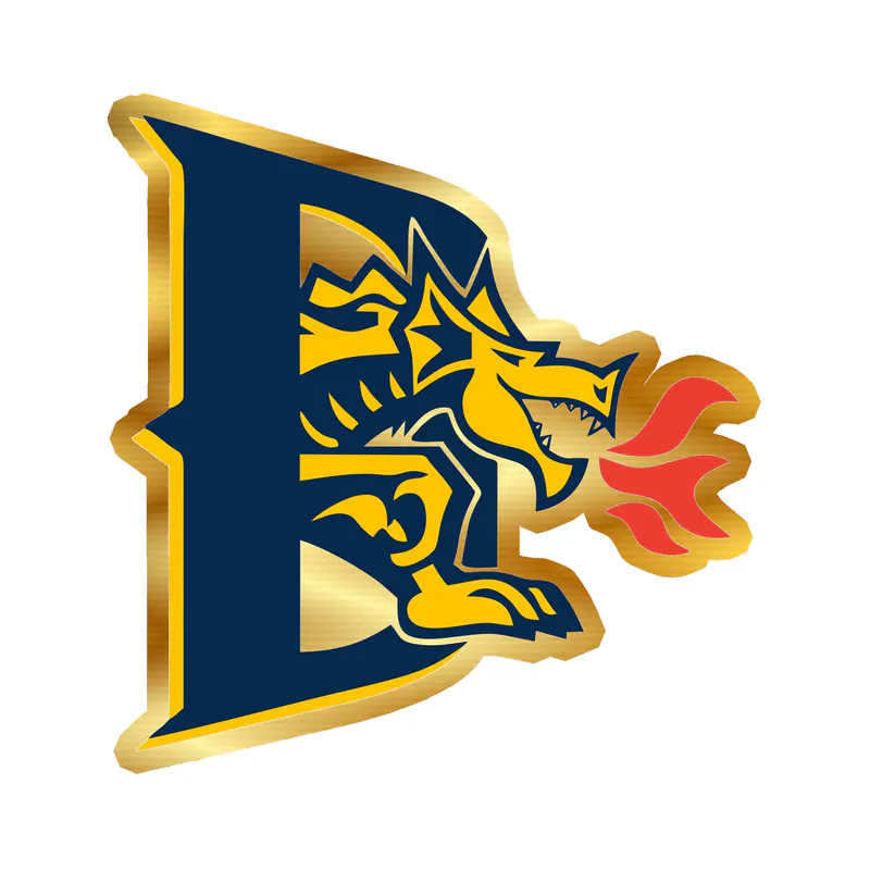 Drexel Dragons - Image 2 - Gold Chrome Vinyl Decal - Custom Size