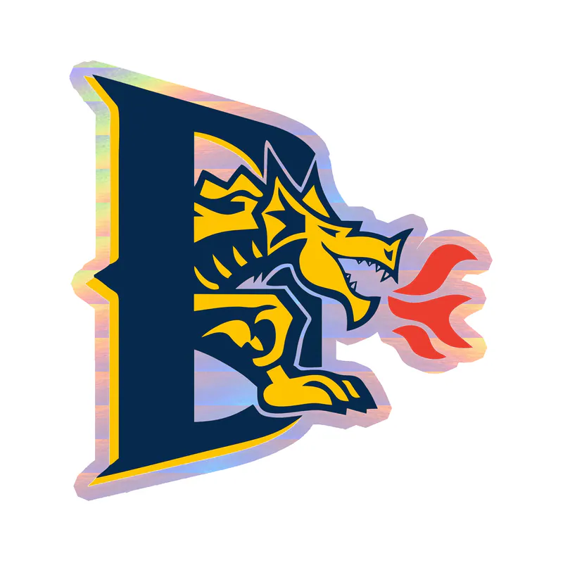 Drexel Dragons - Image 2 - Holographic Vinyl Decal - Custom Size