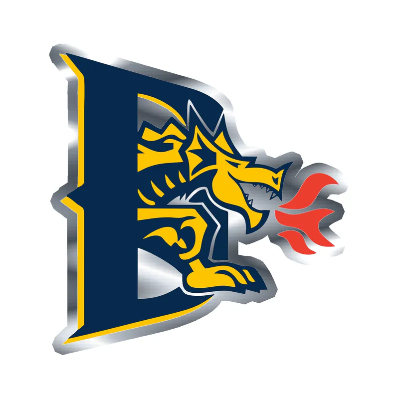 Drexel Dragons - Image 2 - Silver Chrome Vinyl Decal - Custom Size