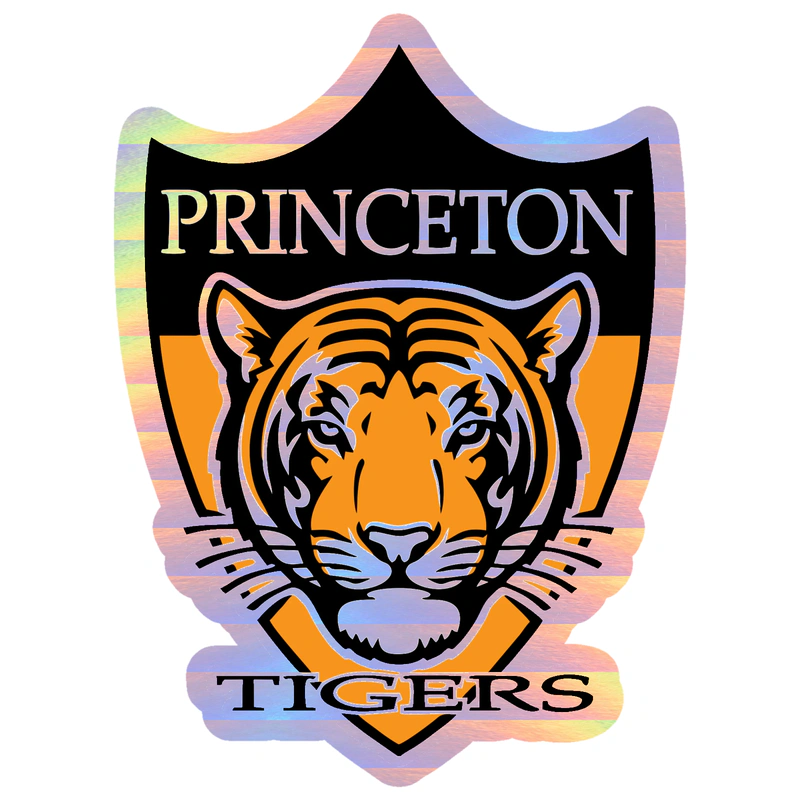 Princeton Tigers - Holographic Vinyl Decal - Custom Size