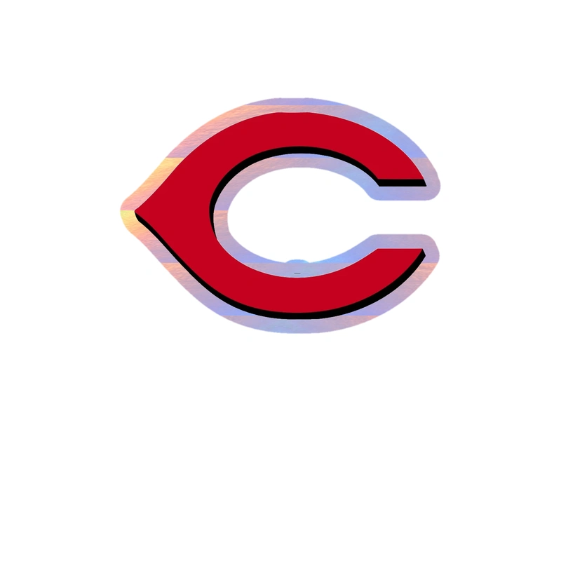 Cincinnati Reds - Red C - Holographic Vinyl Sticker - Custom Size