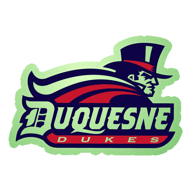 Duquesne Dukes - Glow in the Dark Vinyl Decal - Custom Size