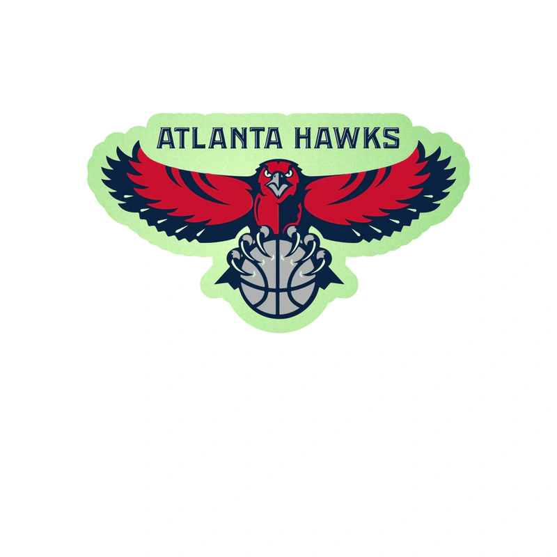 Atlanta Hawks Glow in the Dark Vinyl Sticker - Custom Size