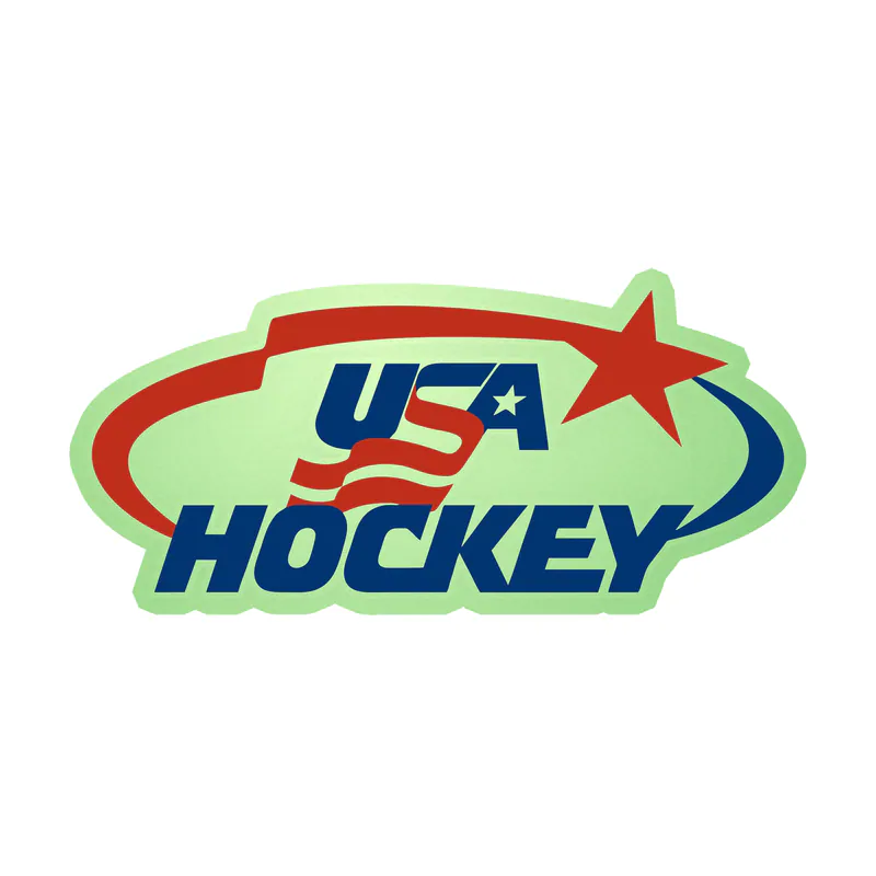 USA Hockey National Team - Image 1 - Glow in the Dark Vinyl Sticker - Custom Size