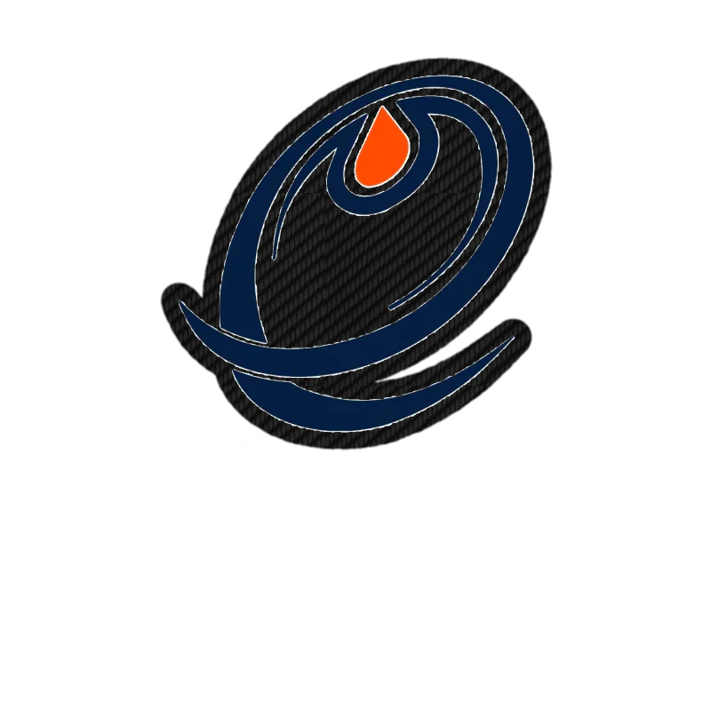 Edmonton Oilers - O - Carbon Fiber Vinyl Sticker - Custom Size