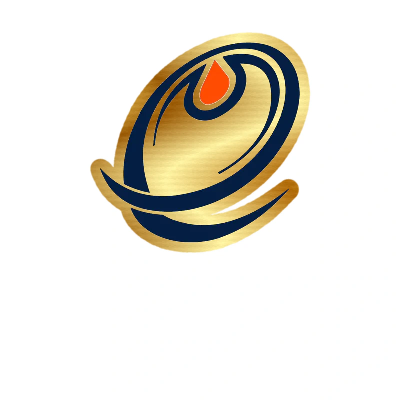 Edmonton Oilers - O - Gold Chrome Vinyl Sticker - Custom Size