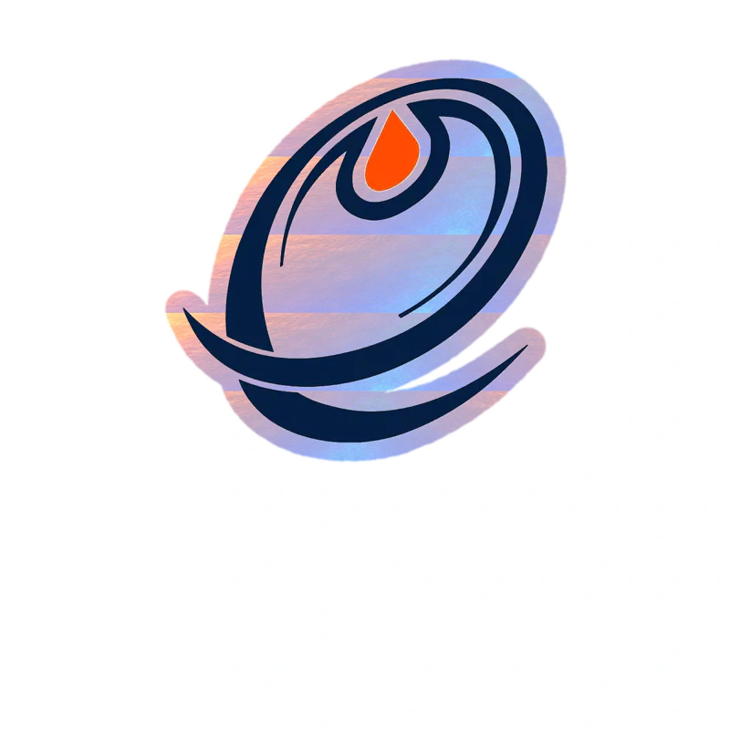 Edmonton Oilers - O - Holographic Vinyl Sticker - Custom Size
