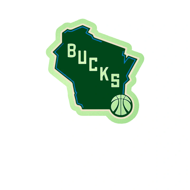 Milwaukee Bucks - Image 5 - Glow in the Dark Vinyl Sticker - Custom Size