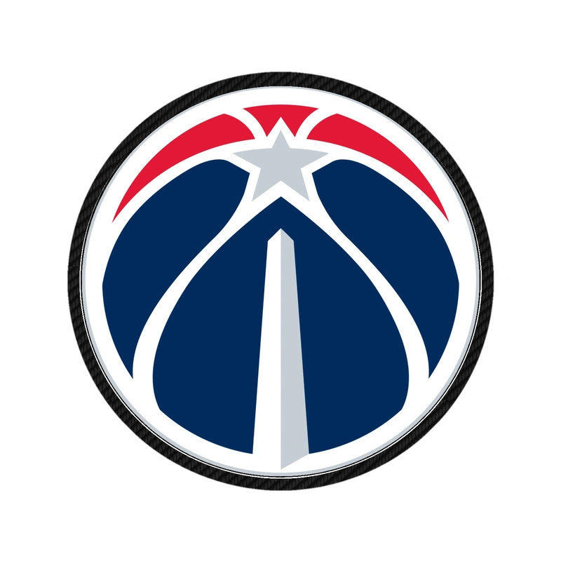 Washington Wizards - BasketBall - Carbon Fiber Vinyl Sticker - Custom Size