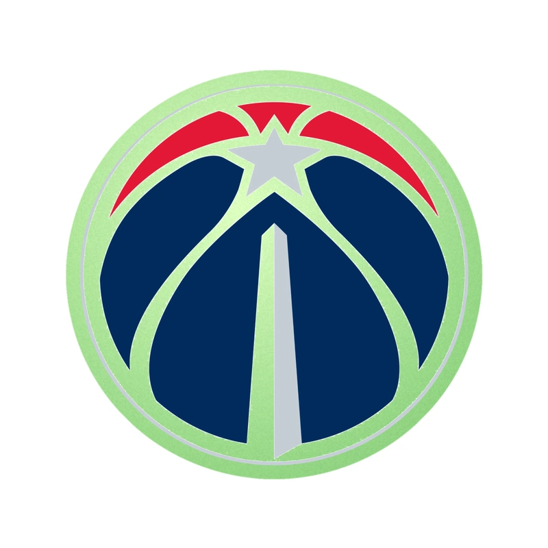 Washington Wizards - BasketBall - Glow in the Dark Vinyl Sticker - Custom Size