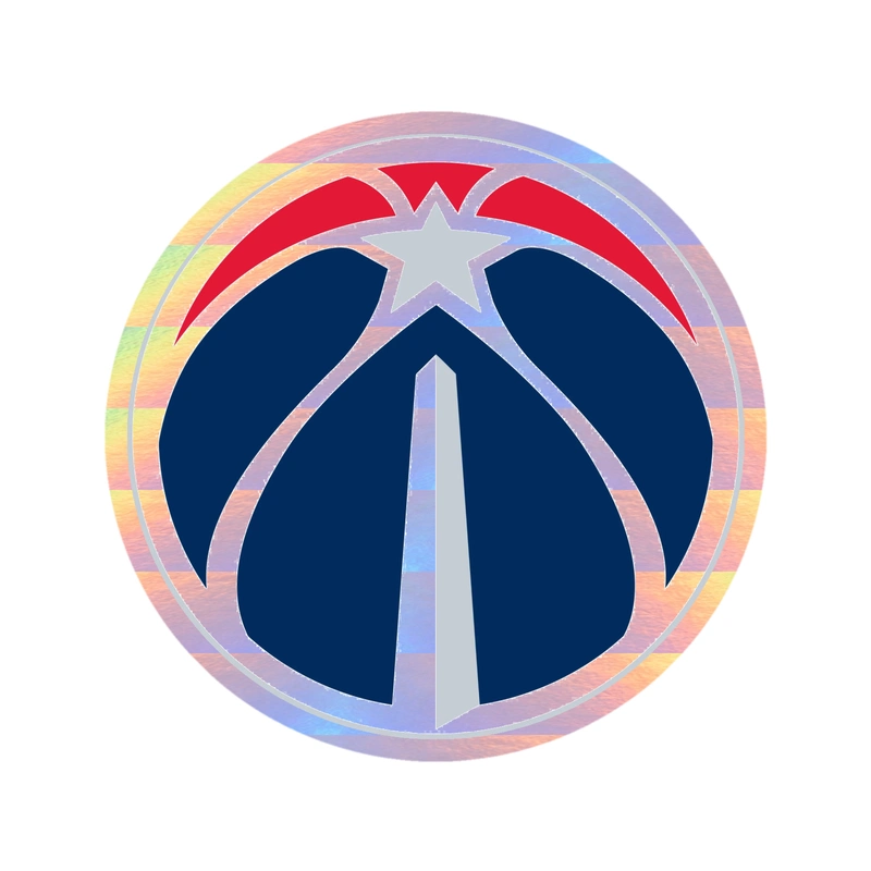 Washington Wizards - BasketBall - Holographic Vinyl Sticker - Custom Size