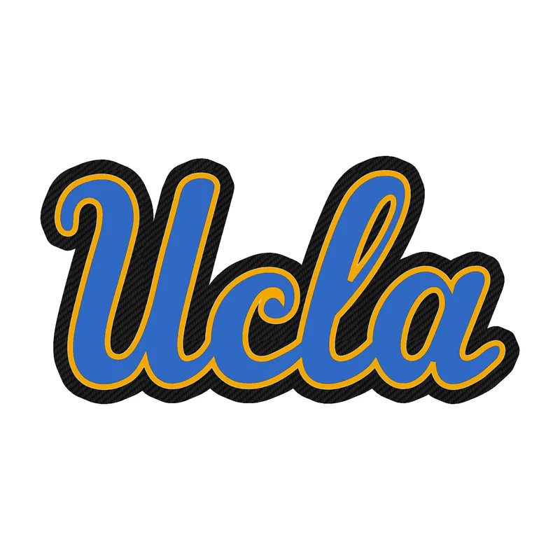 UCLA Bruins - Carbon Fiber Vinyl Decal - Custom Size