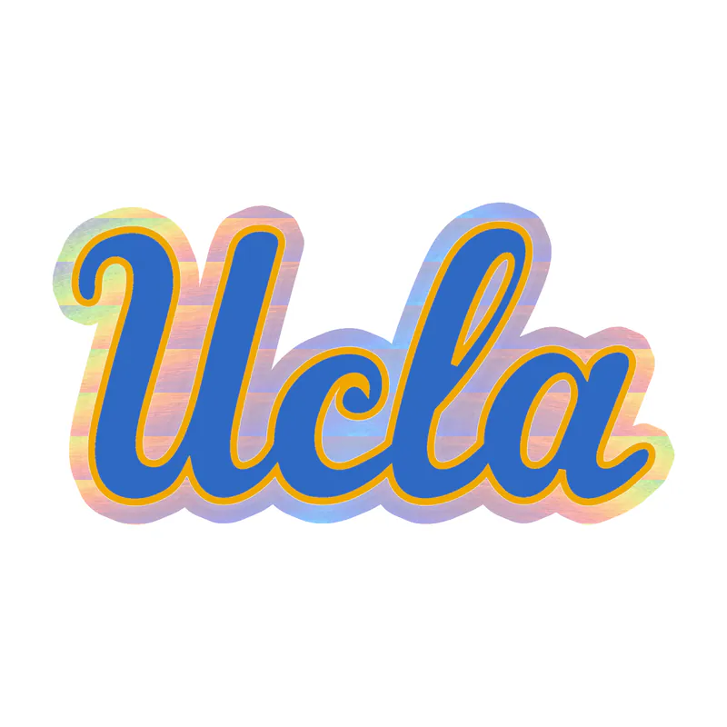 UCLA Bruins - Holographic Vinyl Decal - Custom Size