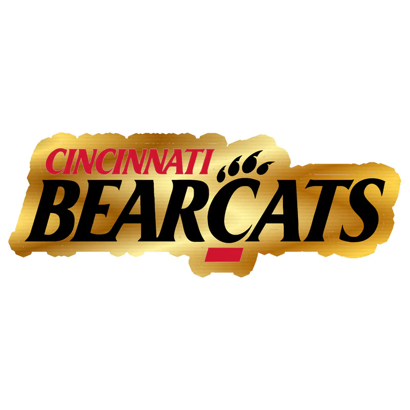 Cincinnati Bearcats - Image 2 - Gold Chrome Vinyl Decal - Custom Size