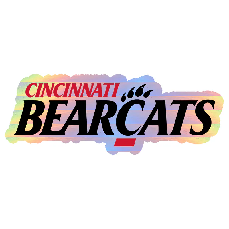 Cincinnati Bearcats - Image 2 - Holographic Vinyl Decal - Custom Size