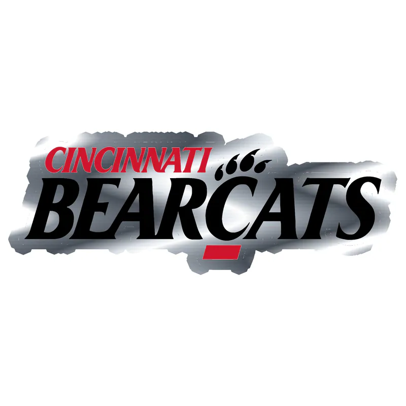 Cincinnati Bearcats - Image 2 - Silver Chrome Vinyl Decal - Custom Size