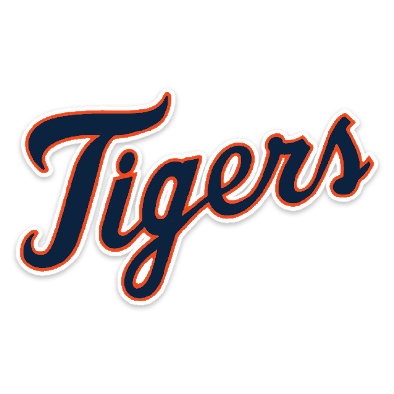 Detroit Tigers - Tiger - Full Color Vinyl Sticker - Custom Size