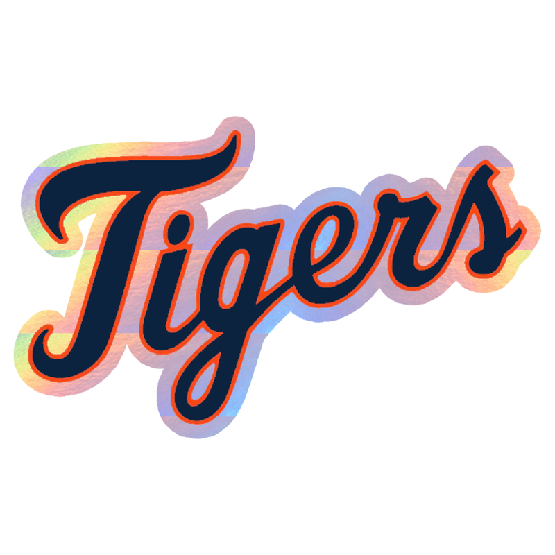 Detroit Tigers - Tiger - Holographic Vinyl Sticker - Custom Size