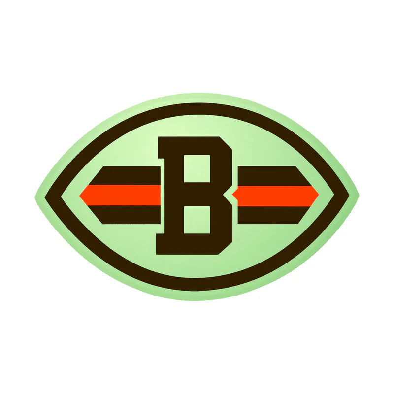 Cleveland Browns - Football - Glow in the Dark Vinyl Sticker - Custom Size